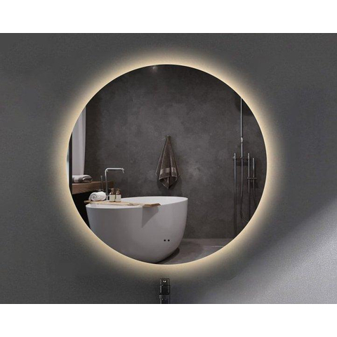 Saniclass Circle Badkamerspiegel - rond - diameter 80cm - indirecte LED verlichting - spiegelverwarming - infrarood schakelaar SHOWROOMMODEL SHOW26725
