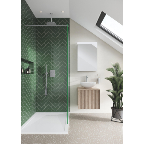 Crosswater Limit Badkamermeubelset - 50x45x45cm - 1 lade - modern oak/anthracite (hout) SW1126103