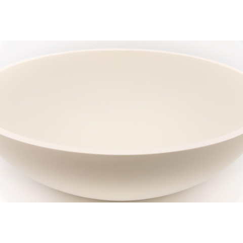 Zeza Element Waskom - 41x41x14cm - solid surface - mat crème (beige) SW1440417