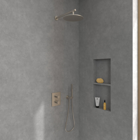 Villeroy & Boch Universal Showers regendouche - 252mm rond - Brushed Nickel (rvs) SW974352