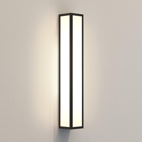 Astro Salerno Applique murale extérieure - 52 cm - E14 - noir SW1247793