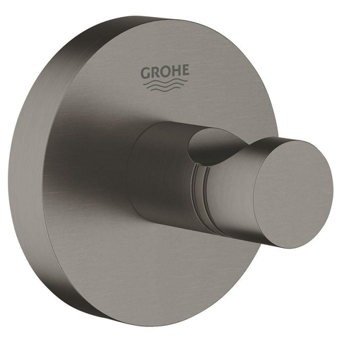 Grohe Essentials Handdoekhaak - rond - brushed hard graphite (antraciet) SW99001