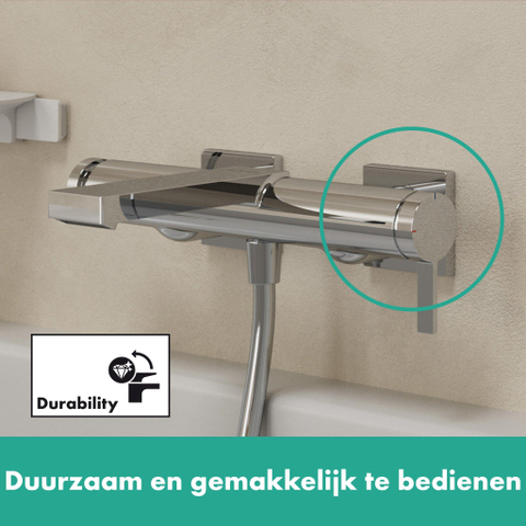 Hansgrohe Tecturis E Eengreeps badmengkraan - opbouw - hoogglans chroom SW918596