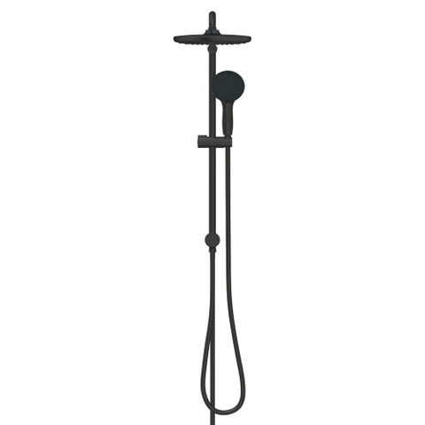 Grohe Vitalio Start QuickFix 250 Flex Regendoucheset - 25cm - hoofddouche - 2 straalsoorten - ronde handdouche - 2 straalsoorten - met omstelkraan - matte black (mat zwart) SW1126462