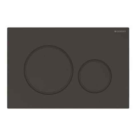 Geberit Sigma20 plaque de commande - DualFlush - pour toilette - 24.6x16.4cm - noir mat - DESTOCKAGE OUT8876