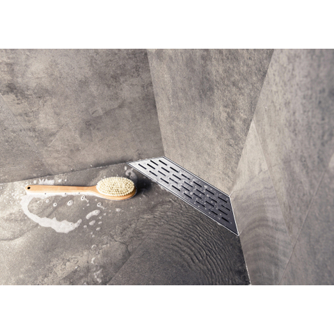 Easy Drain Multi Trapezium 300 caniveau de douche avec sortie latérale 48,5cm 50mm inox 2301182