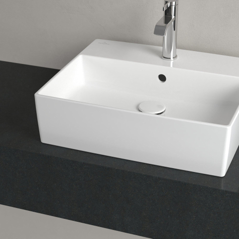 Villeroy & Boch Memento 2.0 Vasque à poser - 49.8x42cm - trop-plein - ceramic+ - blanc SW106546