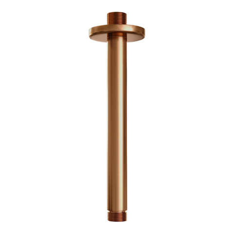 BRAUER Copper Edition thermostatische Inbouw Regendouche - 3-weg - rond - set 95 - 20cm hoofddouche - plafondarm - 3-standen handdouche - doucheslang - geïntegreerde glijstang - koper geborsteld PVD SW1159131