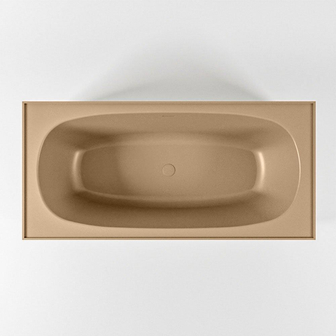 MONDIAZ ROCK Baignoire îlot - 170x70cm - couleur Plata / Talc SW1015106