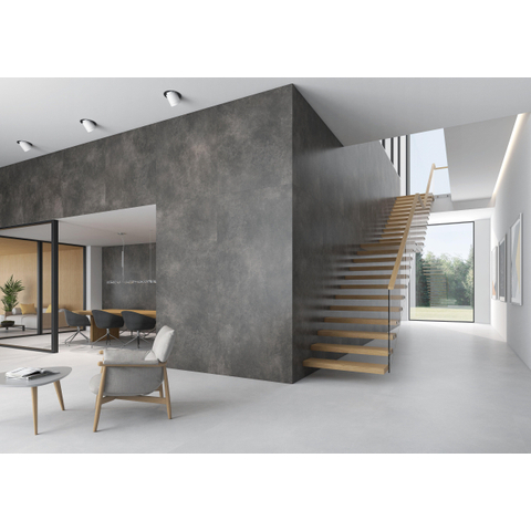 ÉCHANTILLON Terravito Velaro carreau mural et de sol - 120x120cm - rectifié - Aspect béton - Glaciar mat (blanc) SW1130740