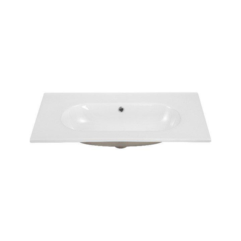 Saniclass Chaci Wastafel - 80x46x14cm - zonder kraangaten - keramiek - wit SW1234848