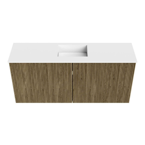 Mondiaz JOYA 90cm meuble de toilette - couleur Dusk - Vasque FAYE position Milieu Sans trou de robinet couleur Talc SW1421563