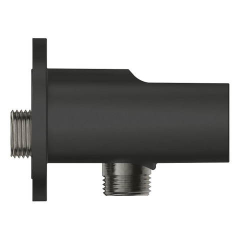 Grohe Vitalio QuickFix Wandaansluitbocht - 1/2" - met houder - matte black (mat zwart) SW1126527