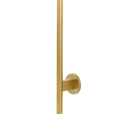 Rosani ONE Elektrische Handdoekradiator 170cm hoog - 30Watt - geborsteld messing (licht beschadigd) OUTLETSTORE STORE40638