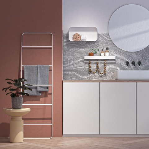 Sealskin Brix Cube mural grand Métal Blanc SW296186