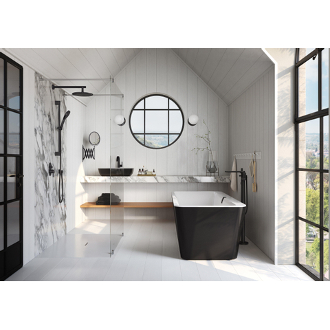 Villeroy & Boch Squaro infinity kunststof douchebak quaryl rechthoekig - 120x80x4cm - Stone White (mat wit) SW228352