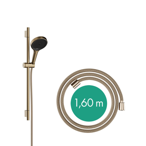 Hansgrohe RainFinity Doucheset - 130 - 3jet S Puro - 65cm pushsl Designflex - doucheslang - 160cm - geborsteld brons SW918448