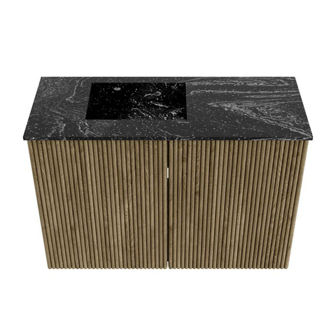 Mondiaz JOYA-DLUX 60cm toiletmeubel - kleur Dusk - Wastafel FAYE positie Links 1 kraangat kleur Lava. SW1423227