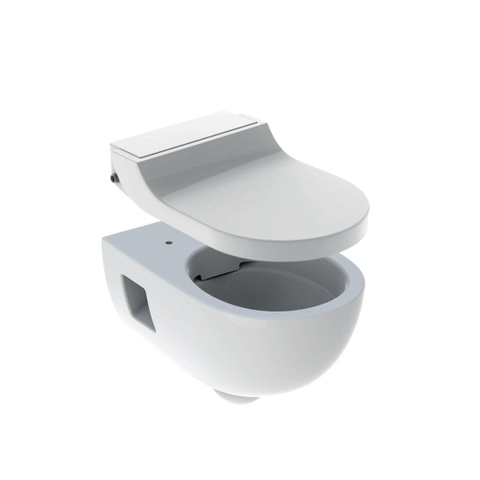 Geberit Aquaclean Tuma Classic Ensemble WC-douche - 300 toilette basic - à fond creux - sans rebord - avec abattant classic - kit de raccordement d'eau - blanc brillant SW1477954