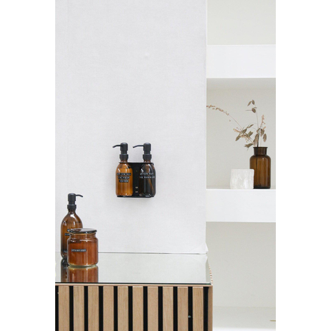Wellmark Handcreme bruin glas zwarte pomp 250ml tekst IT IS ALL-IN YOUR HANDS Black label SHOWROOMMODEL SHOW22673