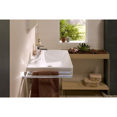 Hansgrohe Xanuia Q Wastafel/Fontein - 60x48cm - inbouw - 1 kraangat - met overloop - glans wit SW1165071
