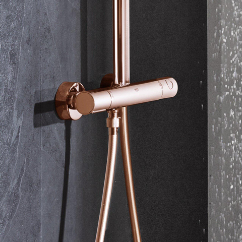 Grohe Euphoria XXL Regendoucheset Opbouw - hoofddouche 31cm - handdouche rond - warm sunset (koper) SW98858