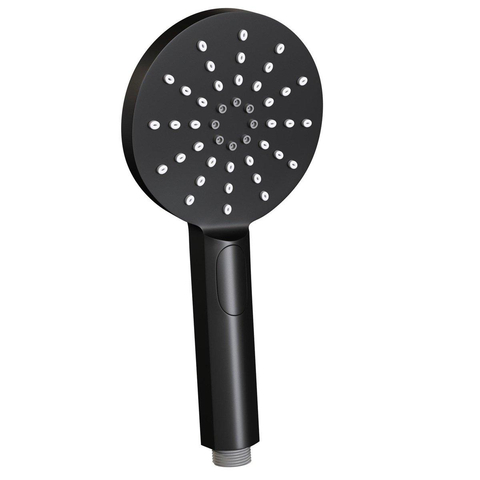 Robinet de baignoire Brauer Black Edition à poser - 2 boutons lisses - douchette ronde 3 positions - noir mat SW568384