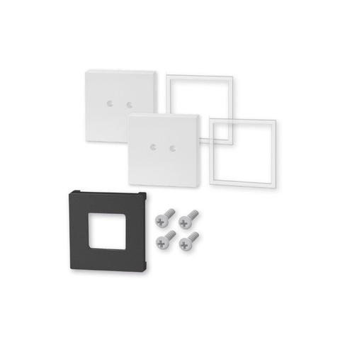 Zack Carvo Wandhouder - voor lijmbevestiging - 4.2x4.2cm - wit OUTLETSTORE STORE38713
