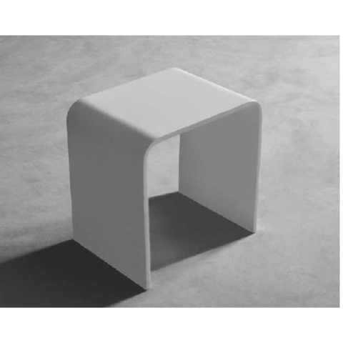 Ideavit Solidtondo badkamerkruk 40x43x30cm Solid surface mat wit SW86587