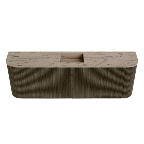 Mondiaz JOYA-DLUX 123.2cm toiletmeubel - ronding links en rechts kleur Shadow - Wastafel FAYE positie Midden 1 kraangat kleur Arena. SW1424858