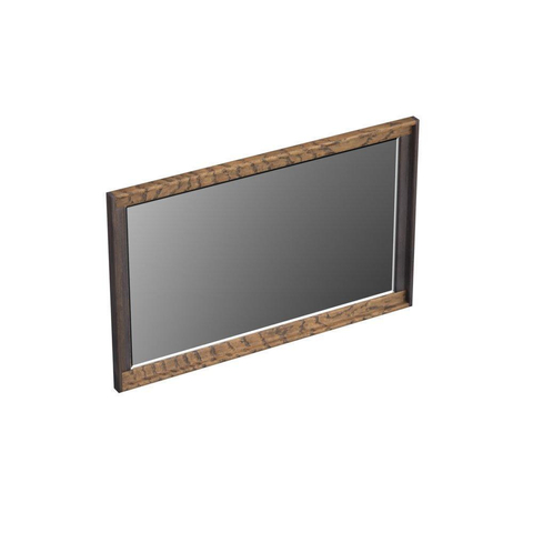 Forzalaqua Reno 2.0 miroir 80x50cm Rectangulaire sans éclairage avec cadre Chêne massif Charcoal SW492686