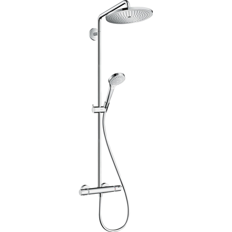 Hansgrohe Croma select s Showerpipe - 280 - 1jet - ecosmart - met thermostaat - hoogglans chroom SW73189