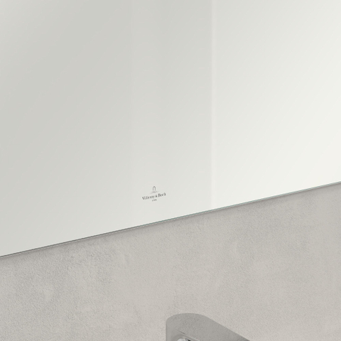 Villeroy & Boch More To See spiegel - 600x750x20mm - inclusief bevestiging - Aluminium (glans zilver) 1023985