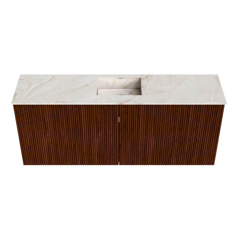 Mondiaz JOYA-DLUX Meuble de toilette 100cm - couleur Ruby - Vasque FAYE position Milieu 1 trou de robinet couleur Frappe SW1423476