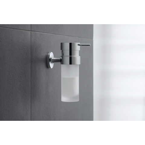 Duravit Starck T Zeepdispenser - 17.6x6cm - matglas - hoogglans chroom SW297107