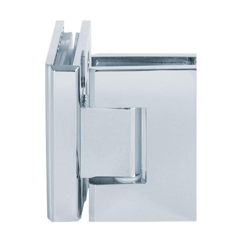 Saniclass Create Cabine de douche carrée en 3 parties 100x100cm sans profilé avec verre de sécurité anticalcaire 8mm Chrome brillant SW223641