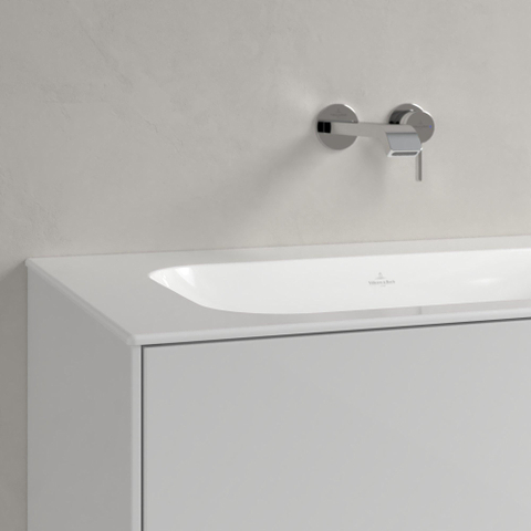 Villeroy & Boch finion meubelwastafel - 80x50cm - zonder kraangat - zonder overloop CeramicPlus - White Alpine (glans wit) SW209387