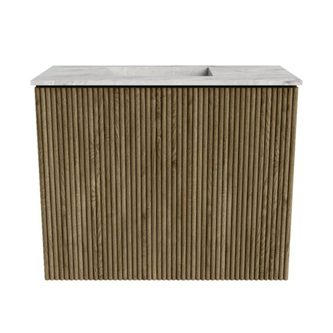Mondiaz JOYA-DLUX Meuble de salle de bains 50cm - couleur Dusk - Vasque FAYE position Gauche Sans trou de robinet couleur Glace. SW1423131