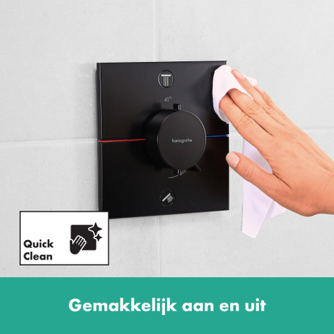 Hansgrohe ShowerSelect Comfort E Thermostaat - inbouw - 2 functies - mat zwart SW918081