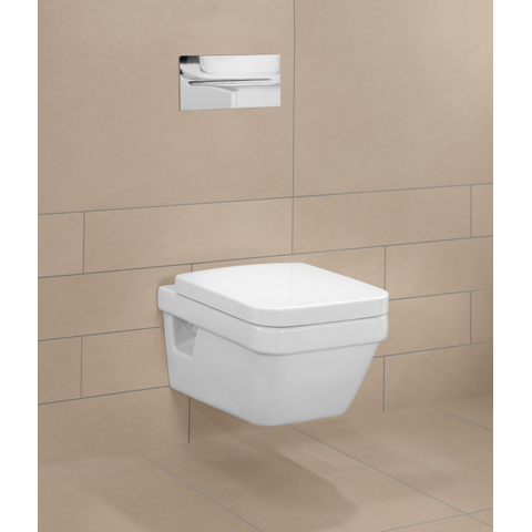 Villeroy & Boch Architectura Omnia Architectura closetzitting - met deksel hoekig - White Alpine (glans wit) 0124391
