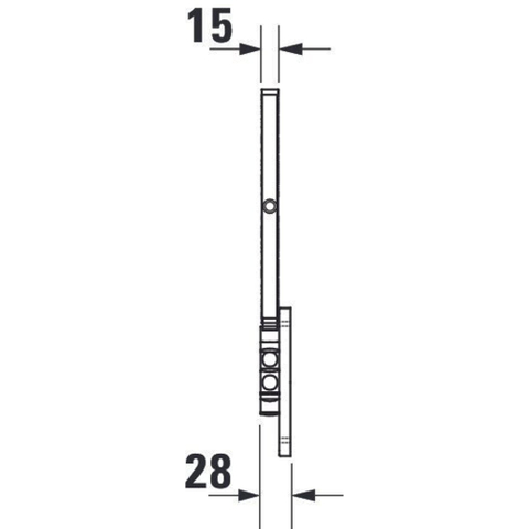 Duravit D-code Cosmeticaspiegel 3x vergrotend - 23cm - hoogglans chroom 0315152