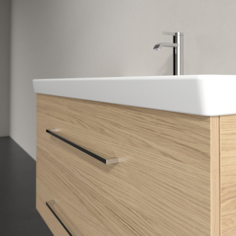 Villeroy & Boch Avento wastafelonderkast - 97.6x51.4cm - 2 lades - Nordic Oak (hout) SW479510
