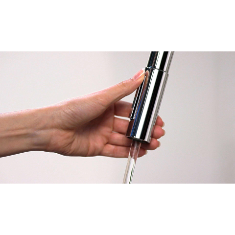 Hansgrohe Focus m41 Eengreeps keukenmengkraan - 240 met uittrekbare vuistdouche - 2 straalsoorten - hoogglans chroom GA69755