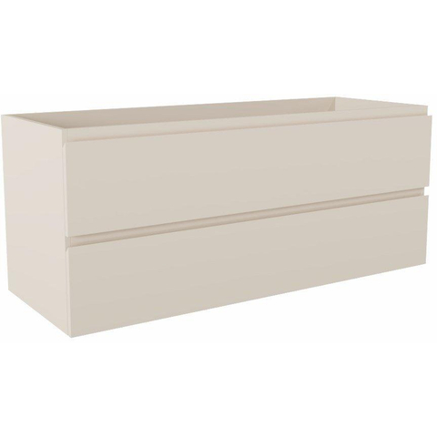 Mondiaz HAY meuble sous lavabo - 120x45x50cm - 2 tiroirs - découpe gauche et droite - softclose - Lin SW1185696