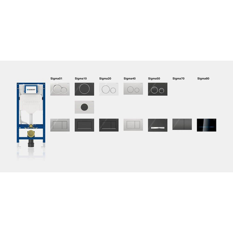 Geberit Duofix Element UP320 Sigma réservoir encastré pour WC suspendu - 112cm - 12cm - entretoise murale et kit d'isolation phonique SW1242378