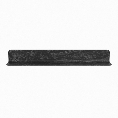 Mondiaz SPOT miroir – Ø 90 cm – avec tablette – Lava (marbre noir) SW1235647