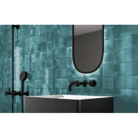 The Mosaic Factory Kasba mozaïektegel - 30x30cm - 6.5mm - vierkant - glans ocean blue (blauw) SW798754