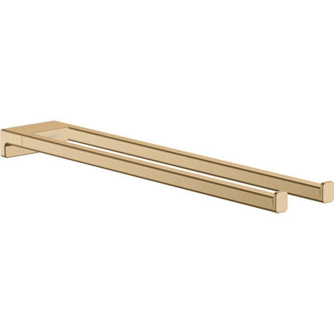 Hansgrohe AddStoris Q handdoekhouder 2-lids - geborsteld brons SW651139