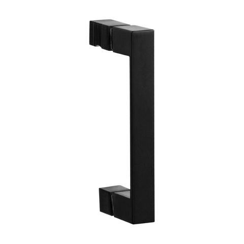 BRAUER Crée porte de douche 140x200cm 2 pièces sans cadre avec anti-calcaire et verre de sécurité 8mm noir mat SW223832