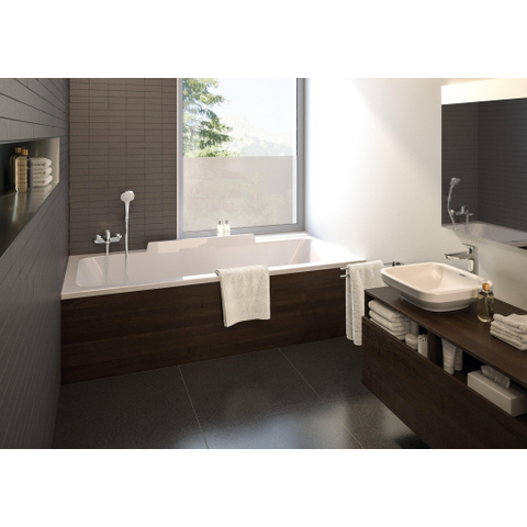Hansgrohe Logis Badkraan - met omstel - met koppelingenHOH=15cm - hoogglans chroom 0605671